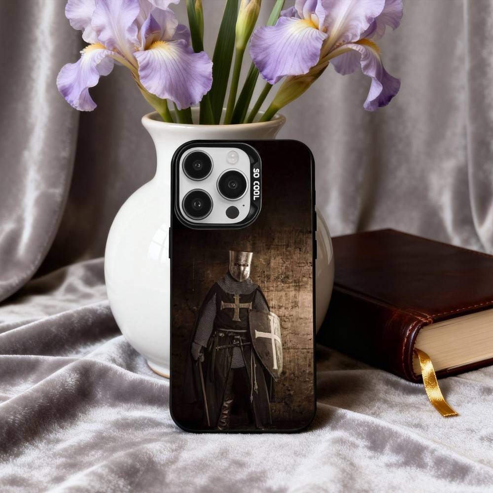 C-Crusaders-S T-Templar-R K-Knight Phone Case For iPhone17,16,15,14,13,12,11 Plus,Pro Max Black Candy silver phone case