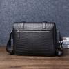 Matte Crocodile Belly Pattern Cambridge Bag for Men, Single-shoulder Crossbody Bag, Casual Outdoor Horizontal Men's Bag