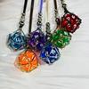 Fashionable Adjustable Metal Cage Necklace Crystal Holder Pendant Neckchain For Men Women Stylish Jewelry Accessories