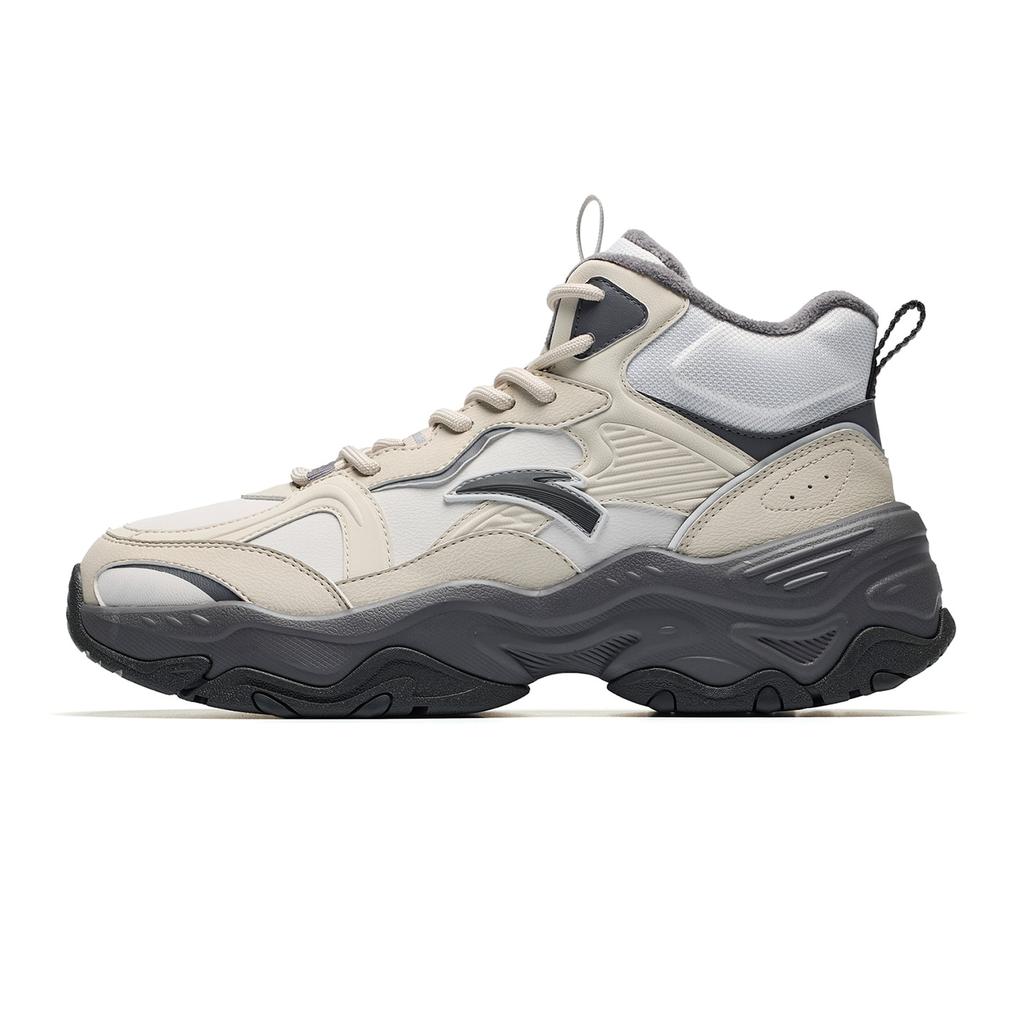ANTA Life Collection Insulated Shoes Men's High Top Plain Mist Gray/Cumulus Gray/Plain Gray 912648903-1