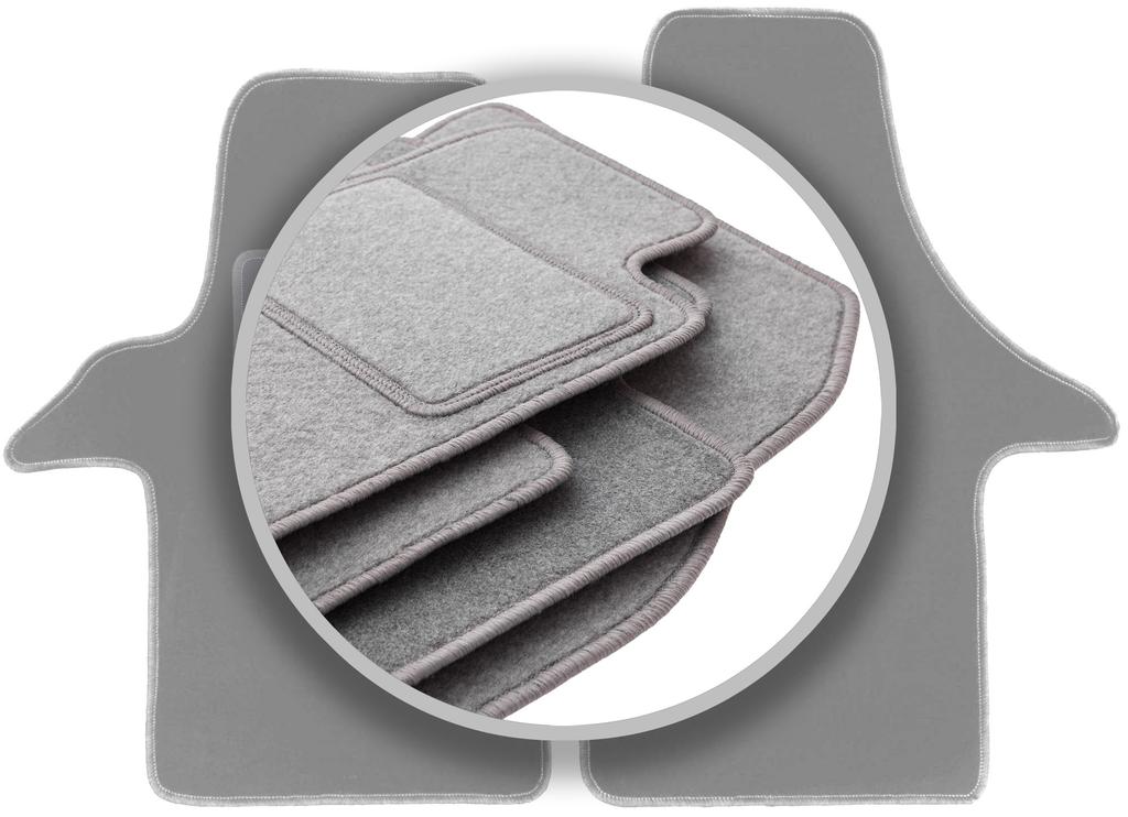 Šedé autokoberce pro: Dodávka Volkswagen Transporter T5 (2003-2015)