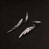 Rotating wing stud earrings cold wind temperament earrings personality high sense earrings