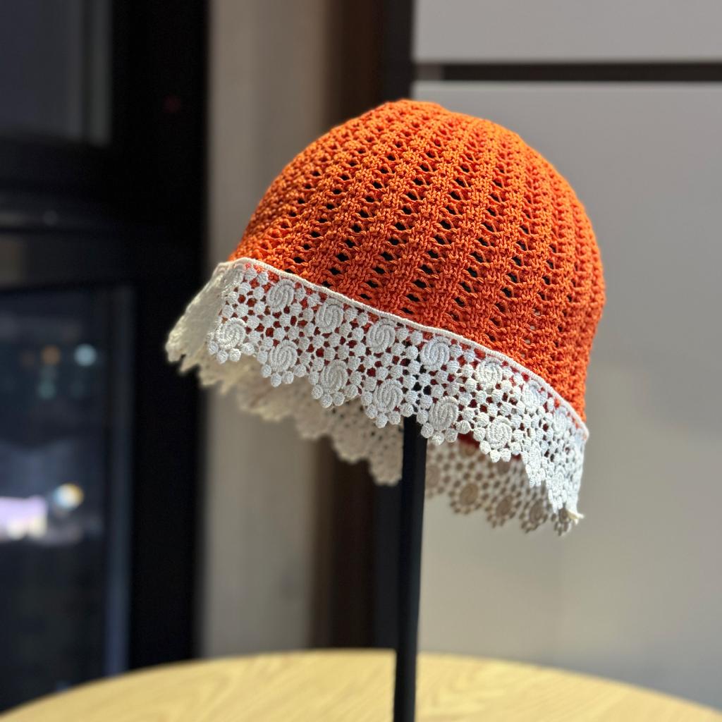 2026New Lace Beret for Women, French Retro Versatile Artist Hat, Large Head Circumference, Makes the Face Look Smaller, Elegant Knitted Hat