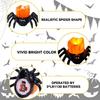 50 szt. Dekoracja Świec Herbatnich Pająków na Halloween, Halloweenowe Bezpłomieniowe Świece LED, Lampiony na Baterie do Halloweenowego Domowego Upiornego Dekorowania