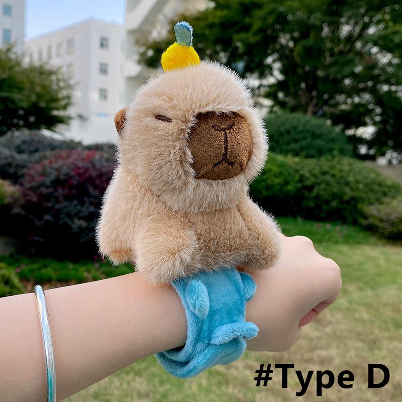 Lustiges Capybara-Schlagarmband - Schüttelnde Flügel Zugdesign, Niedliches Tier zum Tragen für Kinder und Jugendliche (Fidget Modeaccessoire)