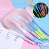 4pcs New Year LED Fiber Optic Stick Luminous Rod Glow Fiber Optic Wands Colored Lasting Christmas Decorations Party Supplies
