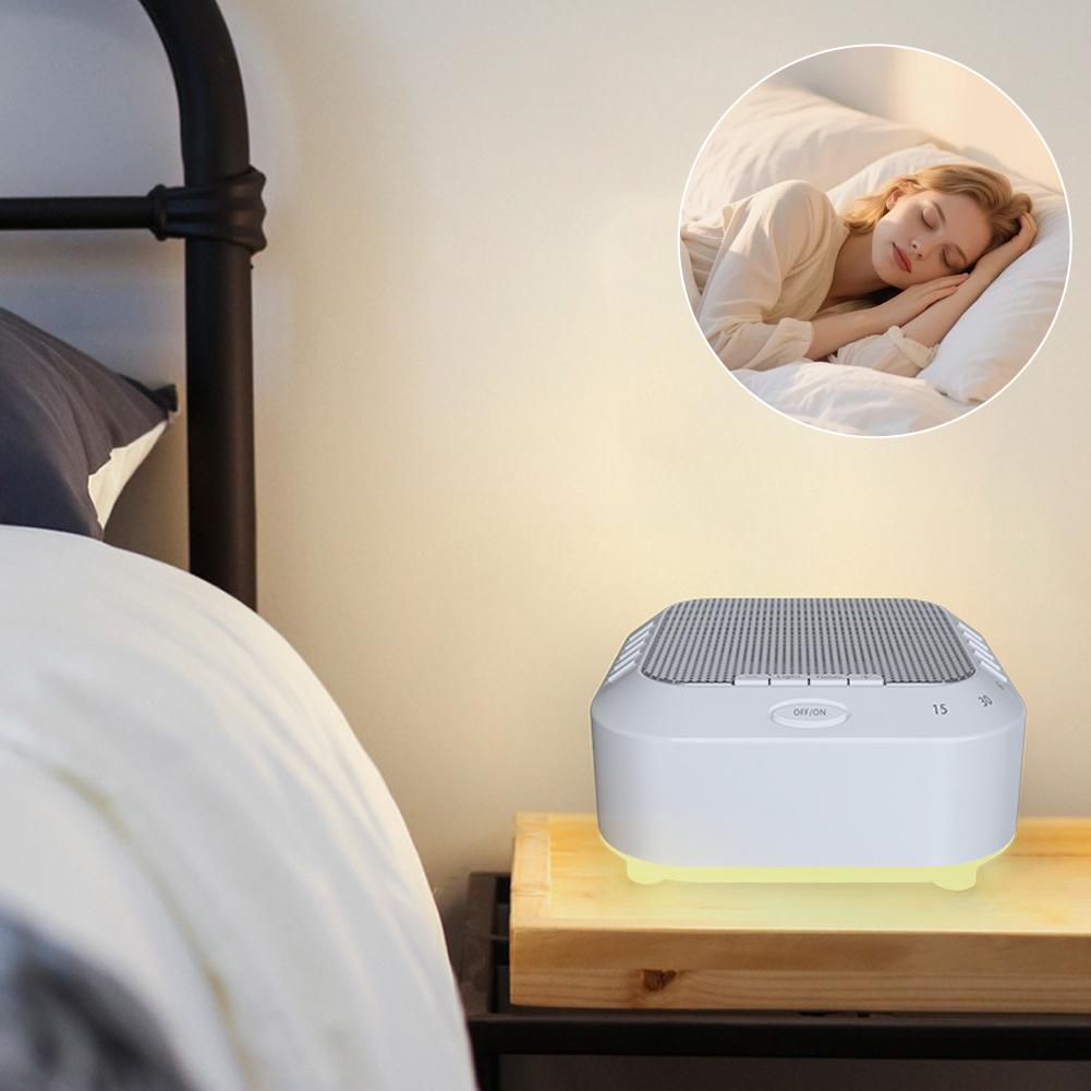 White Noise Sound Machine 28 Solfeggio Frequencies Soothing Therapy Sleep Sounds Portable Baby Sleep Machine Rechargeable S S4L5