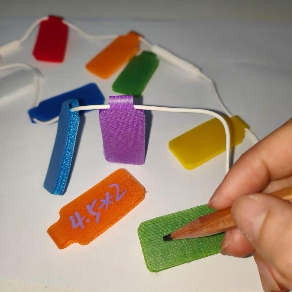 24pcs Reusable Self Adhesive Cable Labels Waterproof Wire Cord Tags  Wire Organization
