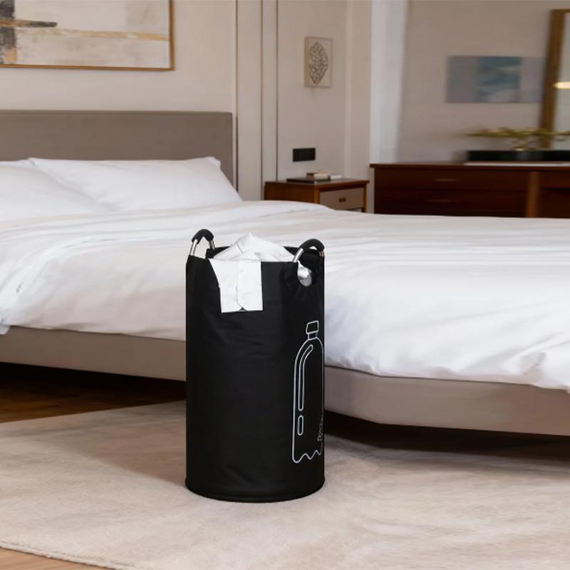 Velkokapacitní úložný koš na prázdné lahve s hliníkovou rukojetí 82L Sáček sběrač lahví na odpadní vodu Skládací koš na tříděný odpad