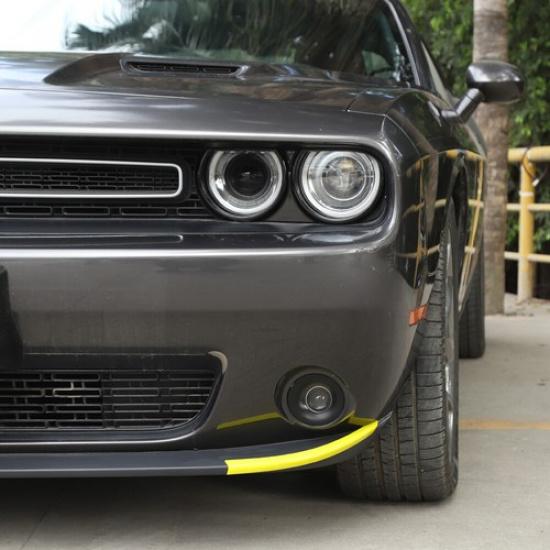 Front Bumper Lip Cover Strip Trim Frame Bezel  For Dodge Challenger 2015+ Yellow
