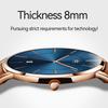 Men's Watch Ultra-Thin 6.5MM Simple Fashion Casual Business Watch Japanese Quartz Movement 40mm Dial Genuine Leather Band Unisex Watch for Men