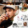 Whiskey Glass Set Retro Printed Clear Glass Tumbler Heavy Base Durable Design for Spirits Cocktails and Everyday Use