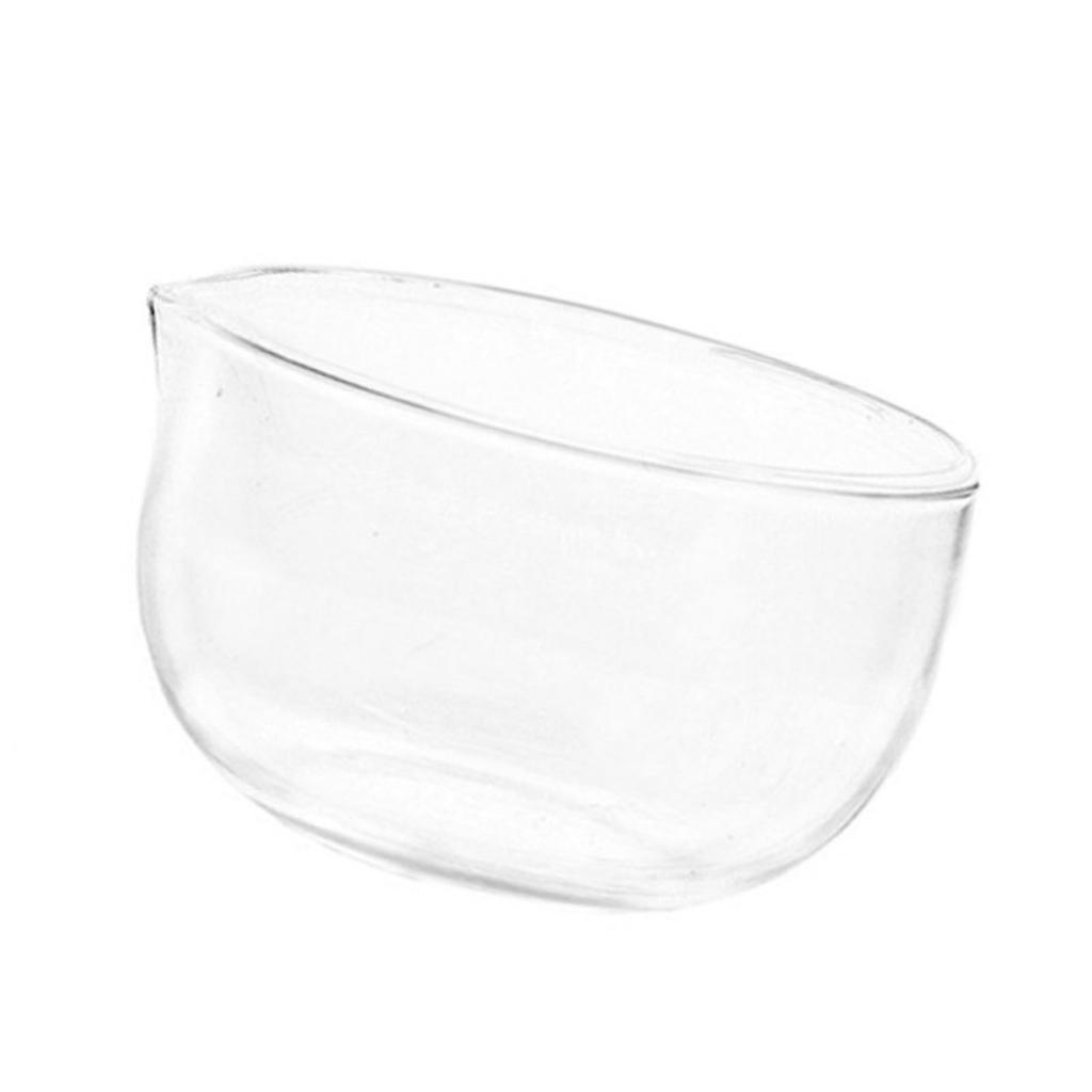 Heat Resistant Glass Mixing Bowl 350/600ml Salad Bowl with Drainage Nozzle Milk Coffee Cup Food Container Enduring