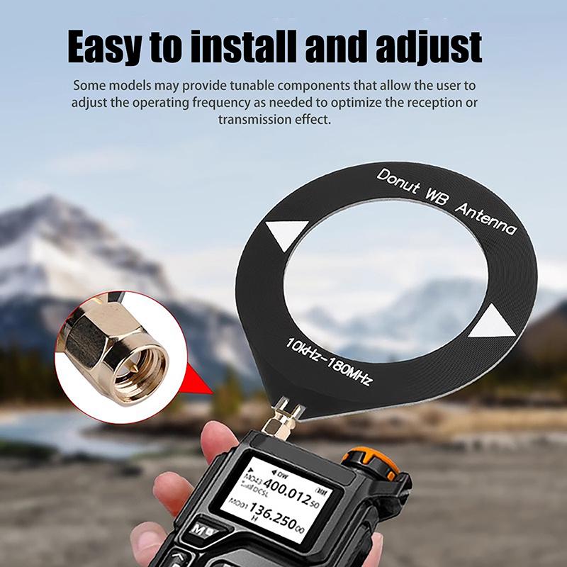 10Khz-180Mhz Sweet Donut Sw Shortwave/Medium Wave Antenna Am Reception Antenna Mini Loop Antenna Module