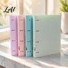 Portable File Keeper 4-Hole Document Folder/A4 Bag Durable PP Storage Notebook Production Folder Folder Macaron Colors Lightweight Organizer