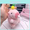 Adorable Soft Bubble-blowing Capybara Plush Keychain Creative Backpack Accessory