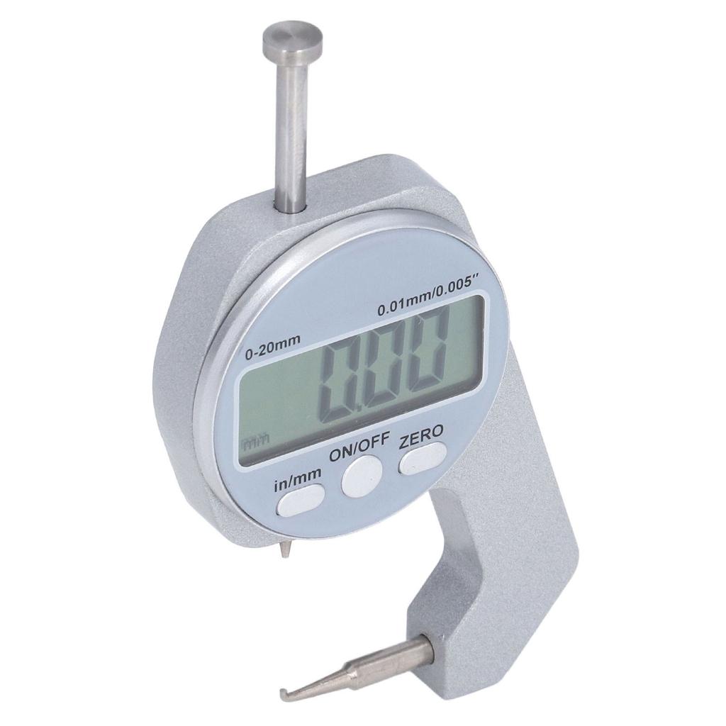 Thickness Gauge 0?20MM Range Digital Display Small Curved Tip Mini Thickness Gauge