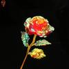 Romantic Foil Rose Artificial Flower for Valentines Day Unique Love Gift for Her Wedding Engagement Birthday Decor