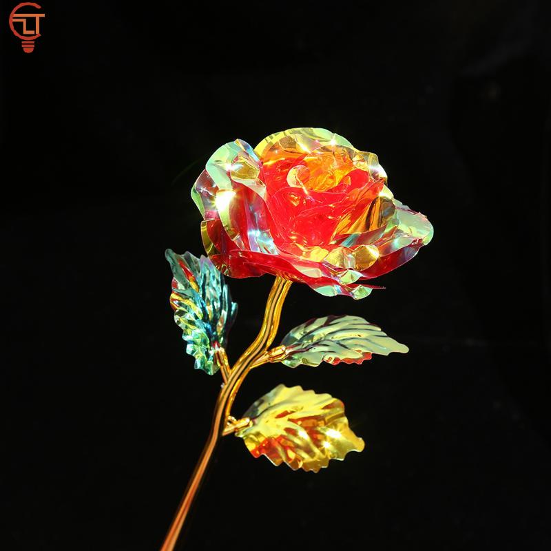 Rosa in Foglio Romantica Fiore Artificiale per San Valentino Regalo d'Amore Unico per Lei Decorazione Matrimonio Fidanzamento Compleanno