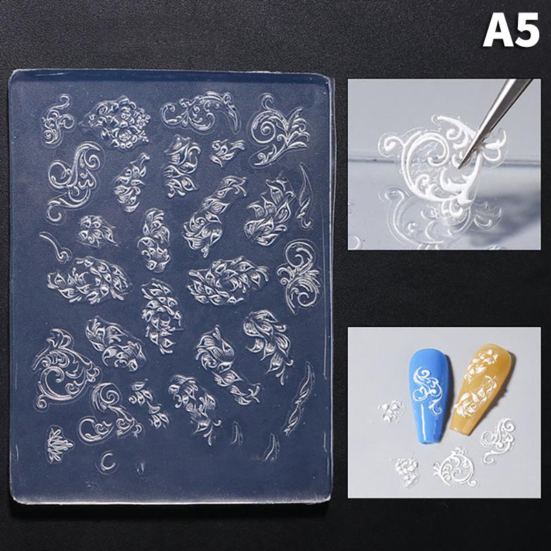 

1 шт. Силиконовые формы для ногтей Штамп Шаблон Шармы для ногтей Инструменты для ногтей Украшение для нейл-арта Рельефная наклейка Бабочка Аксессуары для ногтей Сделай сам as the picture