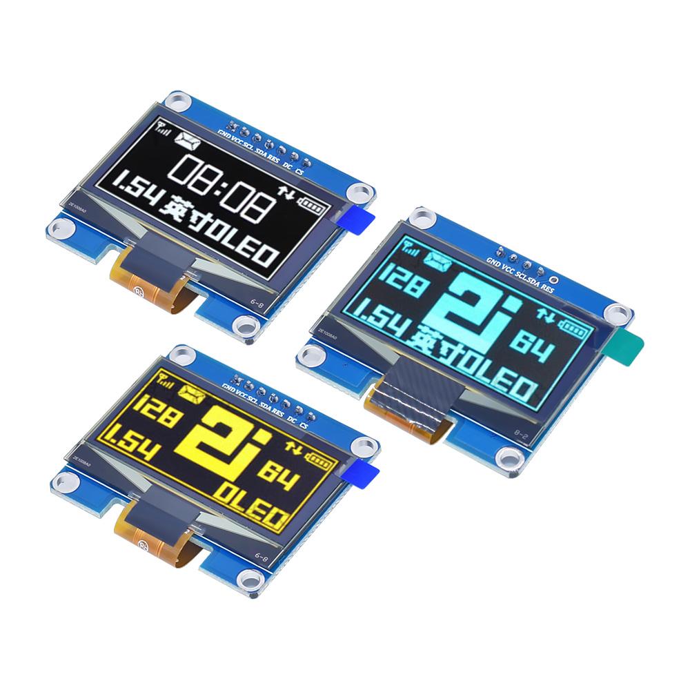 1.54 inch OLED Module 1.54" 12864 Screen LCD LED Display Module 128*64 SSD1309 SPI/IIC I2C Interface for Arduino 4Pin 7Pin