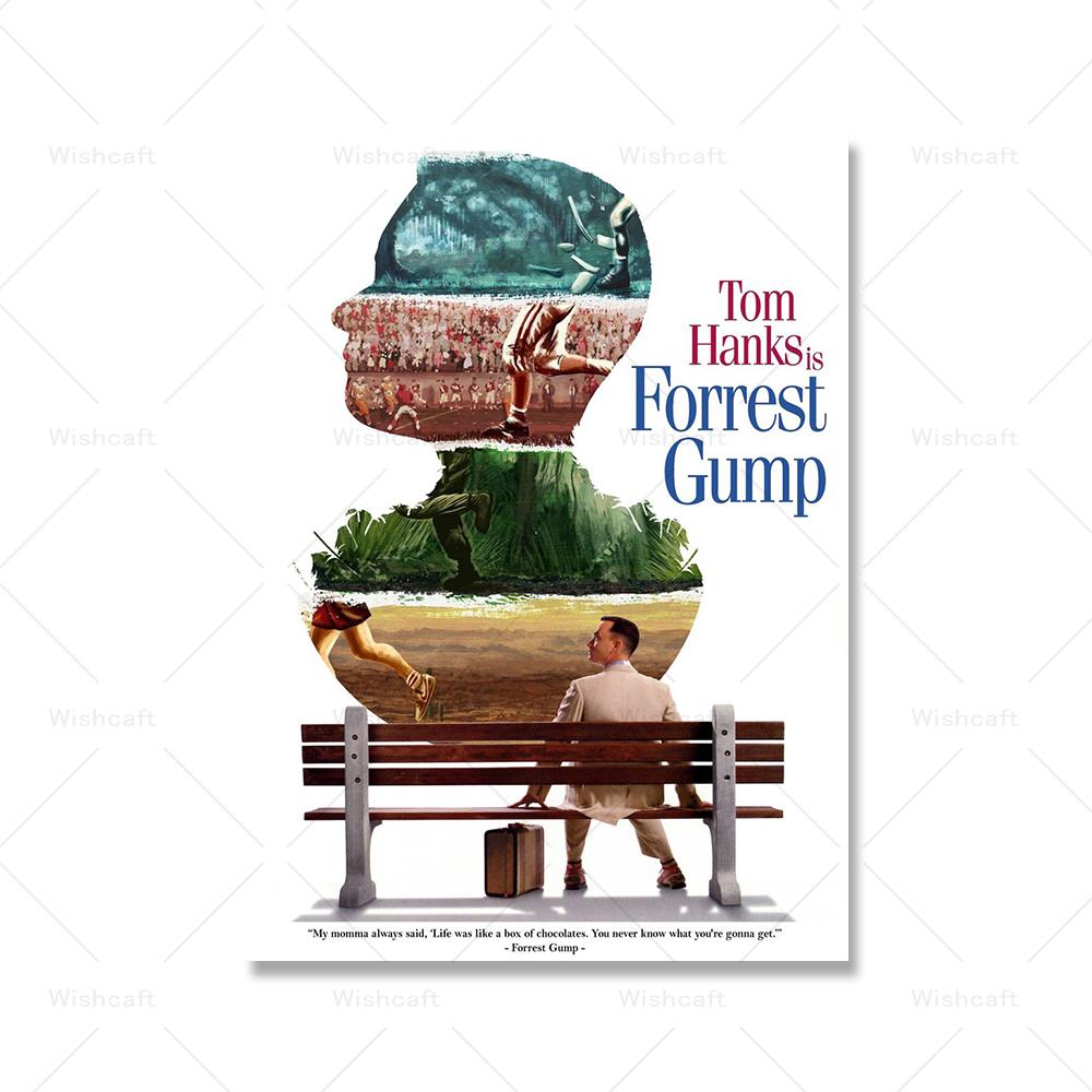 

Форрест Гамп классический фильм HD звезда настенное искусство домашний декор холст живопись искусство скандинавское украшение кафе-бар гостиничный номер плакат 21x30cm No Framed