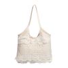Summer Lace Underarm Shoulder Tote Bag for Women, Large Capacity Casual Vacation Woven Beach Bag