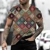 Ethnic Retro Pattern T Shirt For Men Exquisite 3D Printed Tees Summer Casual Short Sleeve Round Neck Tops Loose Street T-Shirts