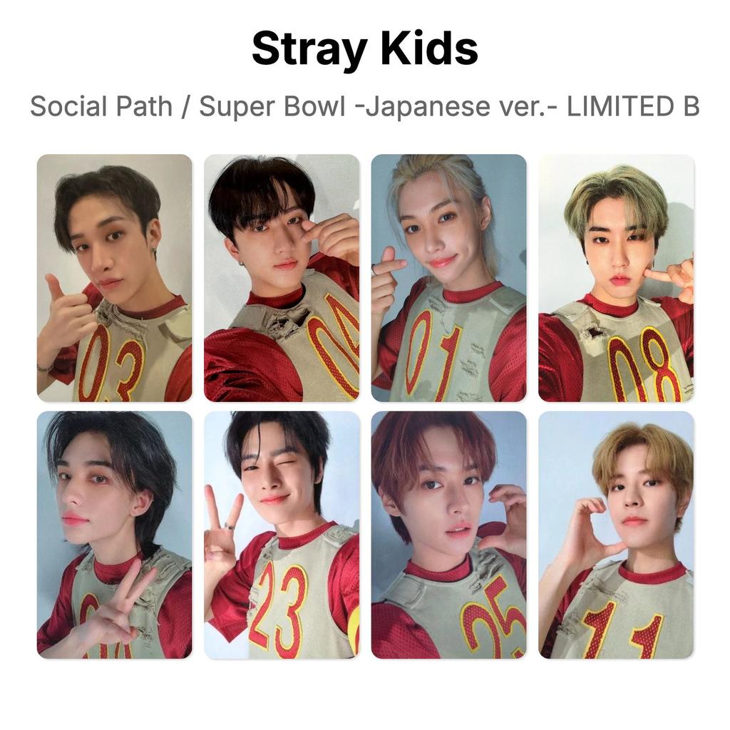 Stray Kids Social Path / Super Bowl -Japanese ver.- LIMITED B Official Photocard