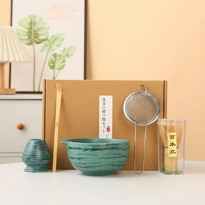 Japanese Matcha Whisk Stand Tea Ceremony Matcha Bowl Bamboo Whisk Grinder Brushes Tea Tools Holder Tea Accessories Teaware