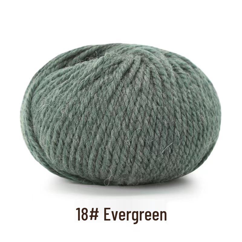 Yak Down 3-Strand Wool Yarn for Hand-Knitted Medium-Thick Sweaters, Cardigans, Scarves, and Hats