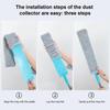 Flat Duster for Under Appliances Flat Extendable Ceiling Dusting Wand Reusable Duster for Stove Keyboard Refrigerator Living