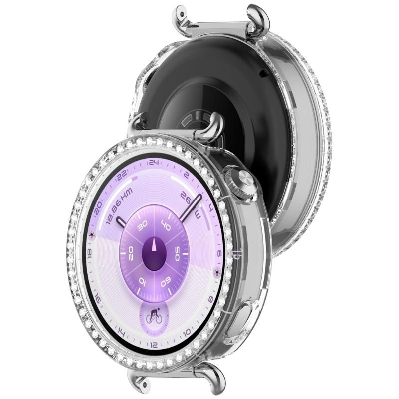 Scratch Resistant Watch Protective Case Frame for Watch GT6 41mm Smartwatch Hollowed Single Row Decorations
