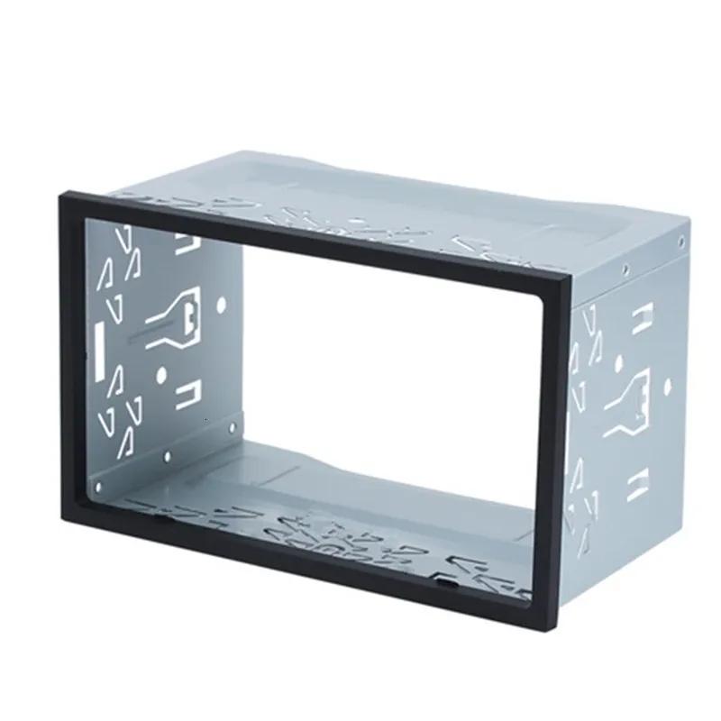 2Din Stereo Radio Cage Frame Unit Universal DVD Player Box Fascia Panel Plate Case Audio Dash Mounting Frame Kit Accessories