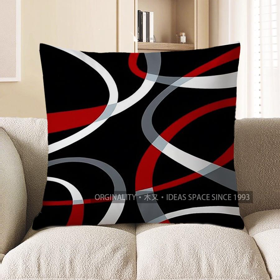 Home Decor Abstract Geometric Pattern Decorative Throw Pillow Pattern Cushion Cover Suitable For Sofa Bedroom Car Pillow Cover