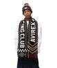 AVIREX AIR RACING CLUB LINE SOCCER MUFFLER men's F 010 black 783-5270013