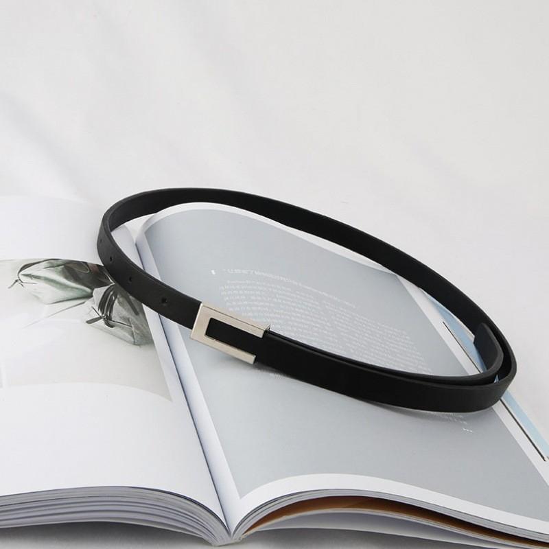 Sophisticated Black Womens Denim Pant Belt Adorned With Vintage Inspired Designs Buckle