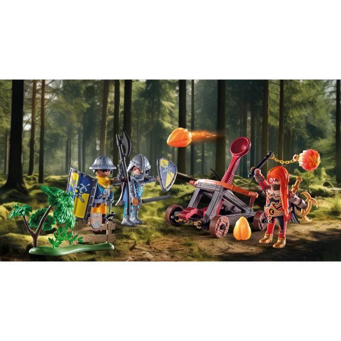 Playmobil 71485 chevaliers et catapulte, les chevaliers novelmore, 54 pièces, dès 4 ans