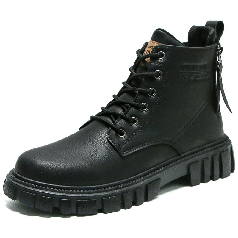 High Quality Autumn and Winter New Leather Boots Medium Tube Classic Men's Leather Boots