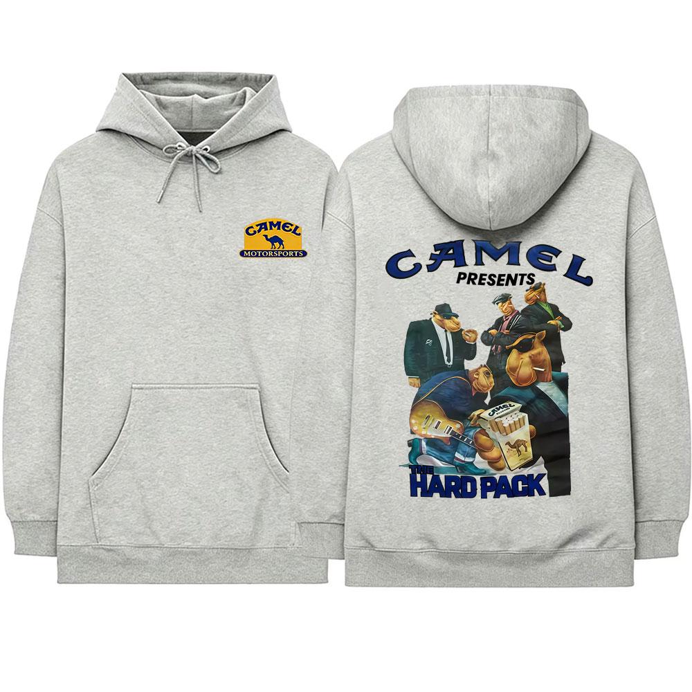 Camel Motocycle Car Graphic Hoodie Unisex Fashion Oversized Streetwear  Casual Vintage Fleece Cotton Pullover Hoodies