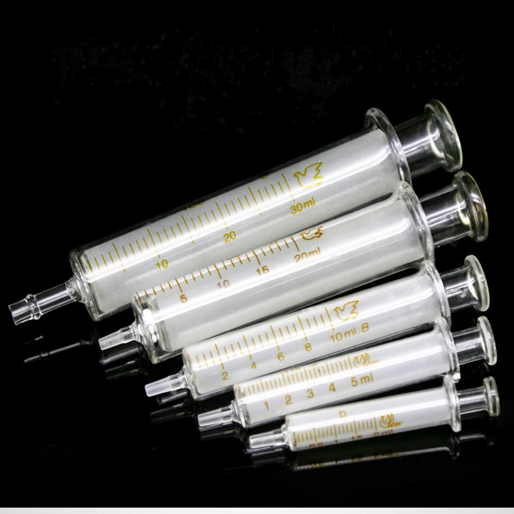All size 1ml to 100ml Lab Disposable Glass syringe Glass Liquid Syringe transfer pipette without Needle 1ml 10pcs