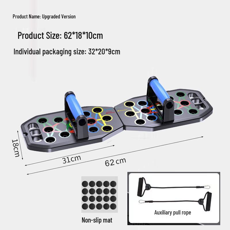 Multifunctional Chest & Muscle Training Board with Push-Up & Dips Stand