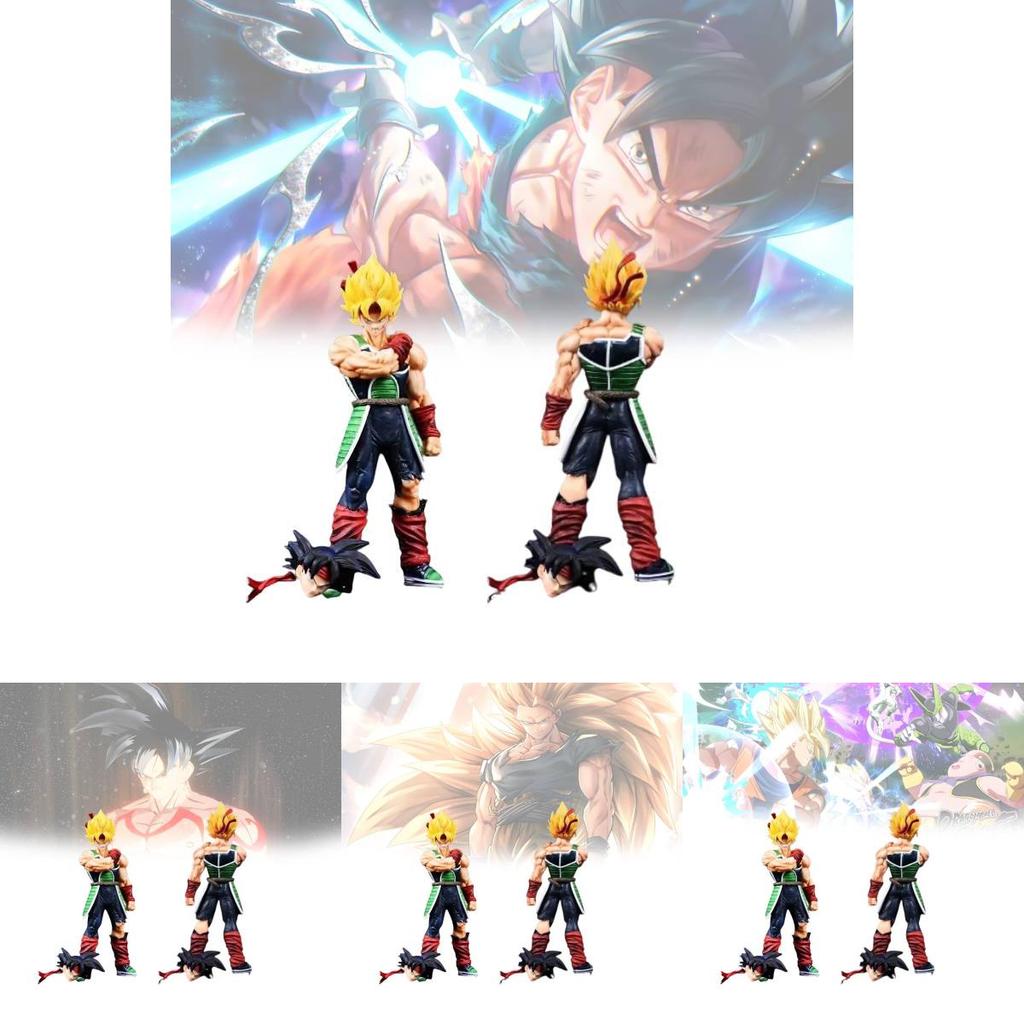 Super Saiyan Gk Double Head Sculpted Collectible Figure 24cm Pvc Model Toy