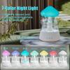 7-Color Rain Cloud Humidifier with Aromatherapy Function Essential Oil Compatible Rechargeable Auto Shut-Off Remote Control