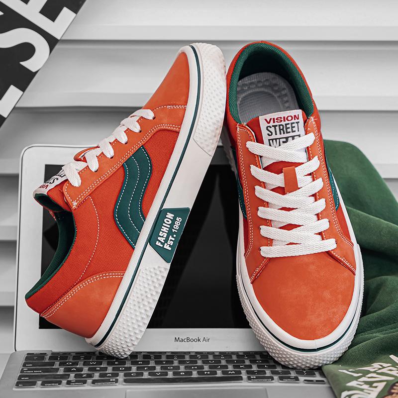 Spring Vintage Board Shoes New Breathable Canva Shoes Mens Trendy Casual Shoes Mens Skateboard Shoes Men
