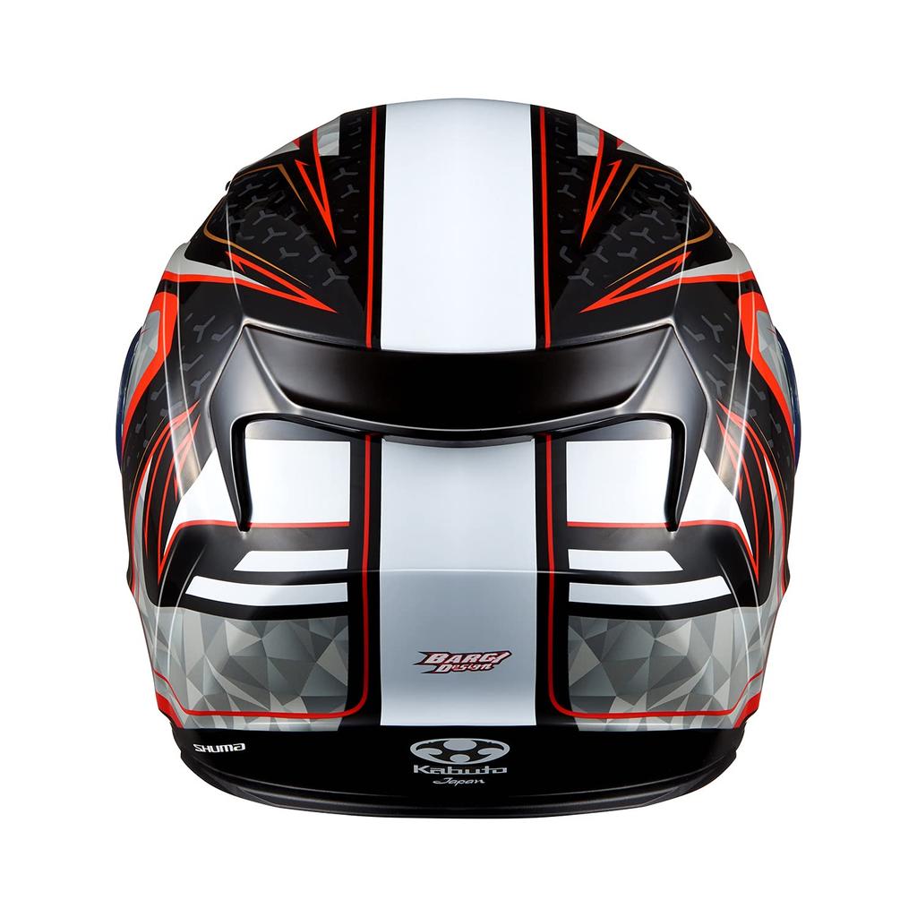 OGK KABUTO Motorcycle Helmet Full Face SHUMA FROZE Black Red (Size M)