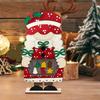 Artistic Festival Wooden Female Gnomes Statue Durable Holiday Decoration for Living Room Office Table