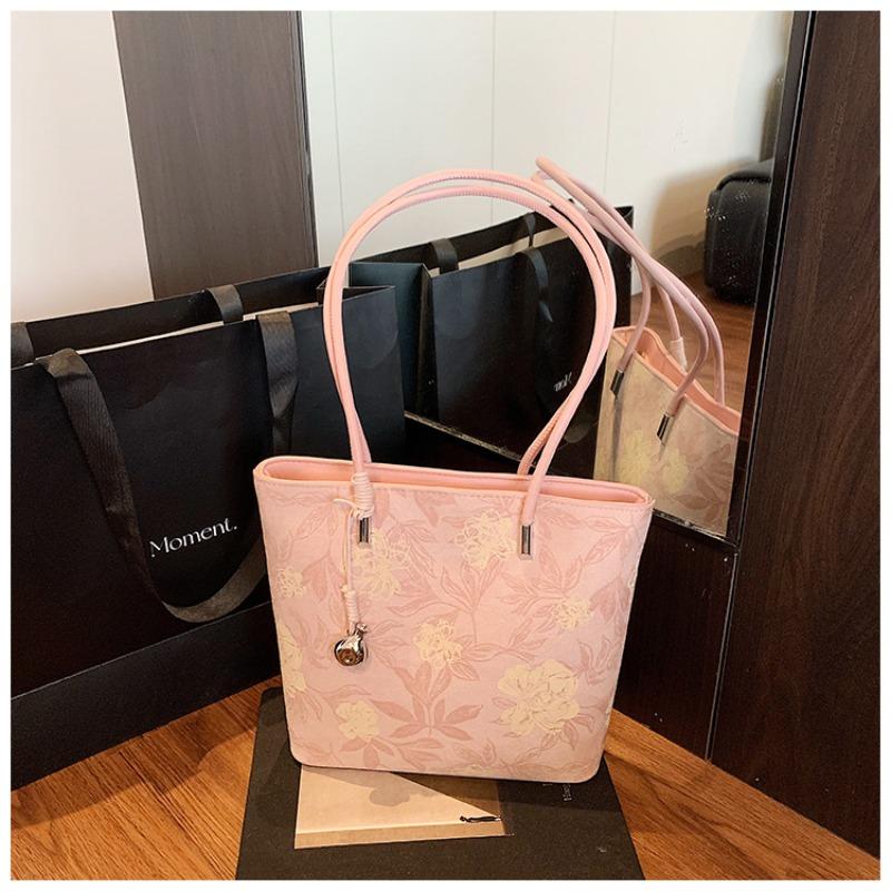 

Портативная сумка-тоут женская весна и лето новая трендовая модная универсальная на плечо подмышку розовый