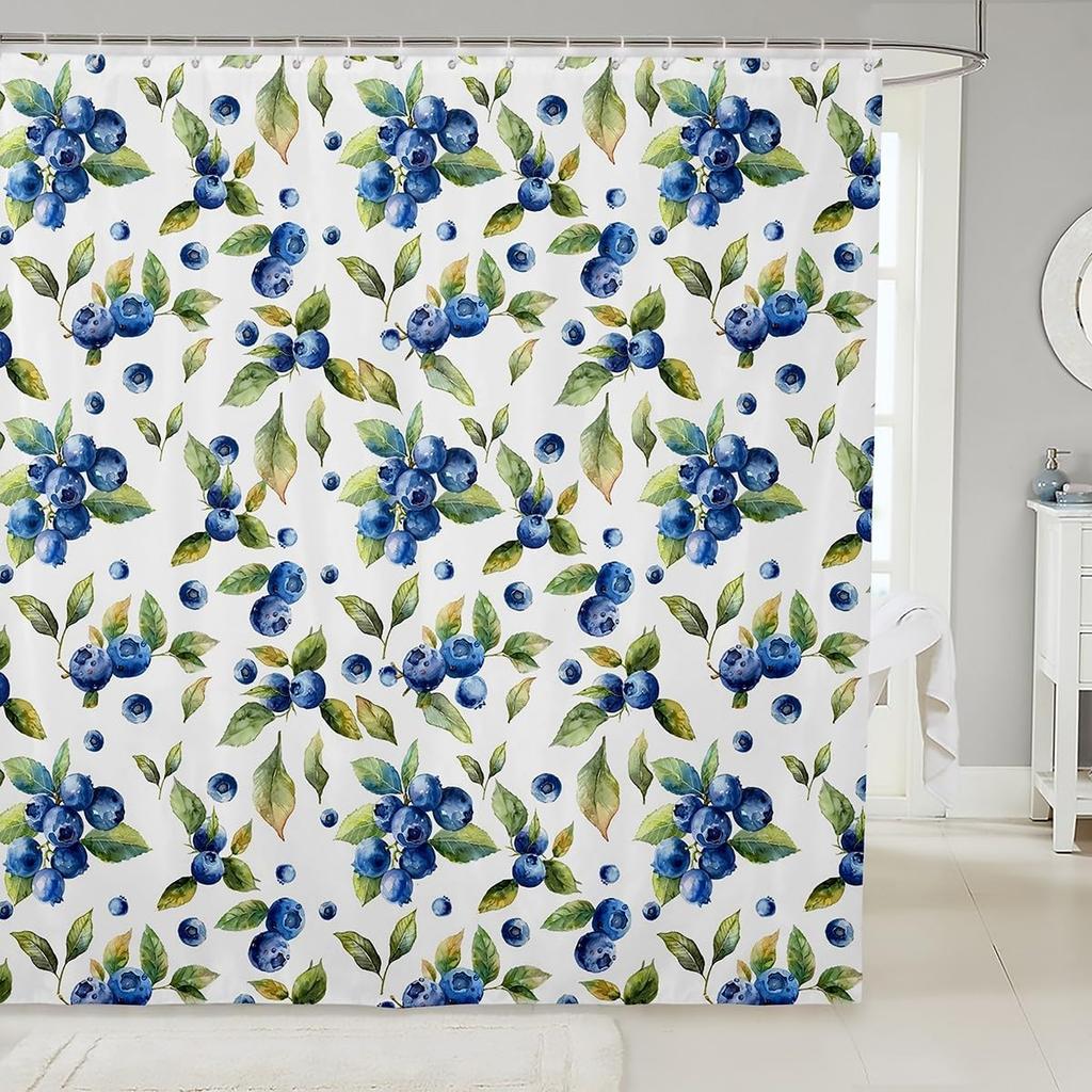 Cherry Blossom Flower Shower Curtains Pink Watercolor Peach Blossom Decor Bath Curtains for Bathtub Japaneses Style Rustic