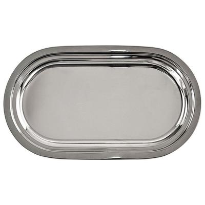 Steel Serving Tray Oval Plate Sandwich Snack Platter 33x19